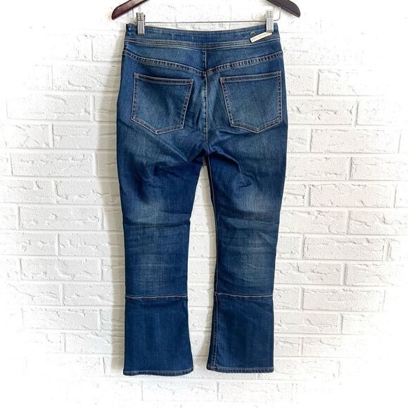 Anthropologie Pilcro & The Letterpress Hi-Rise Cropped Bootcut Utility Jeans 25 - Picture 4 of 10